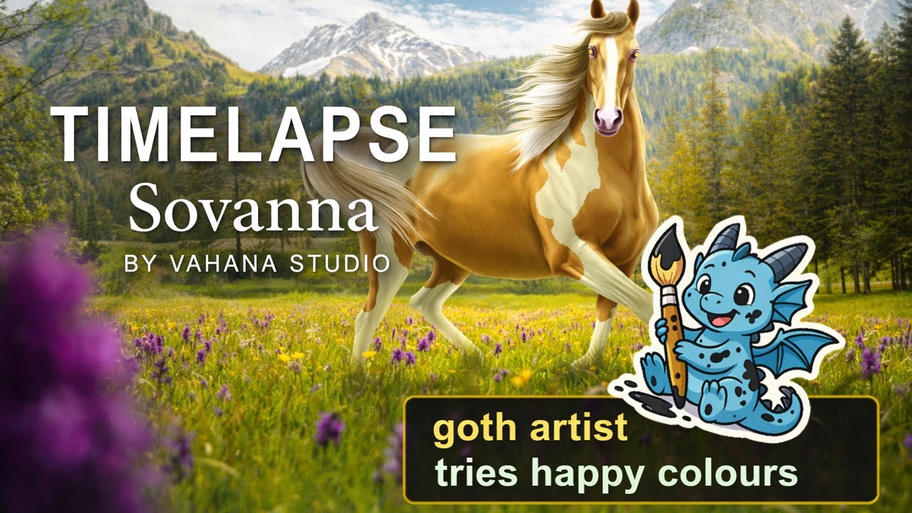 Timelapse | Equine Photomanipulation on Photoshop | Sovanna by Vahana Studio