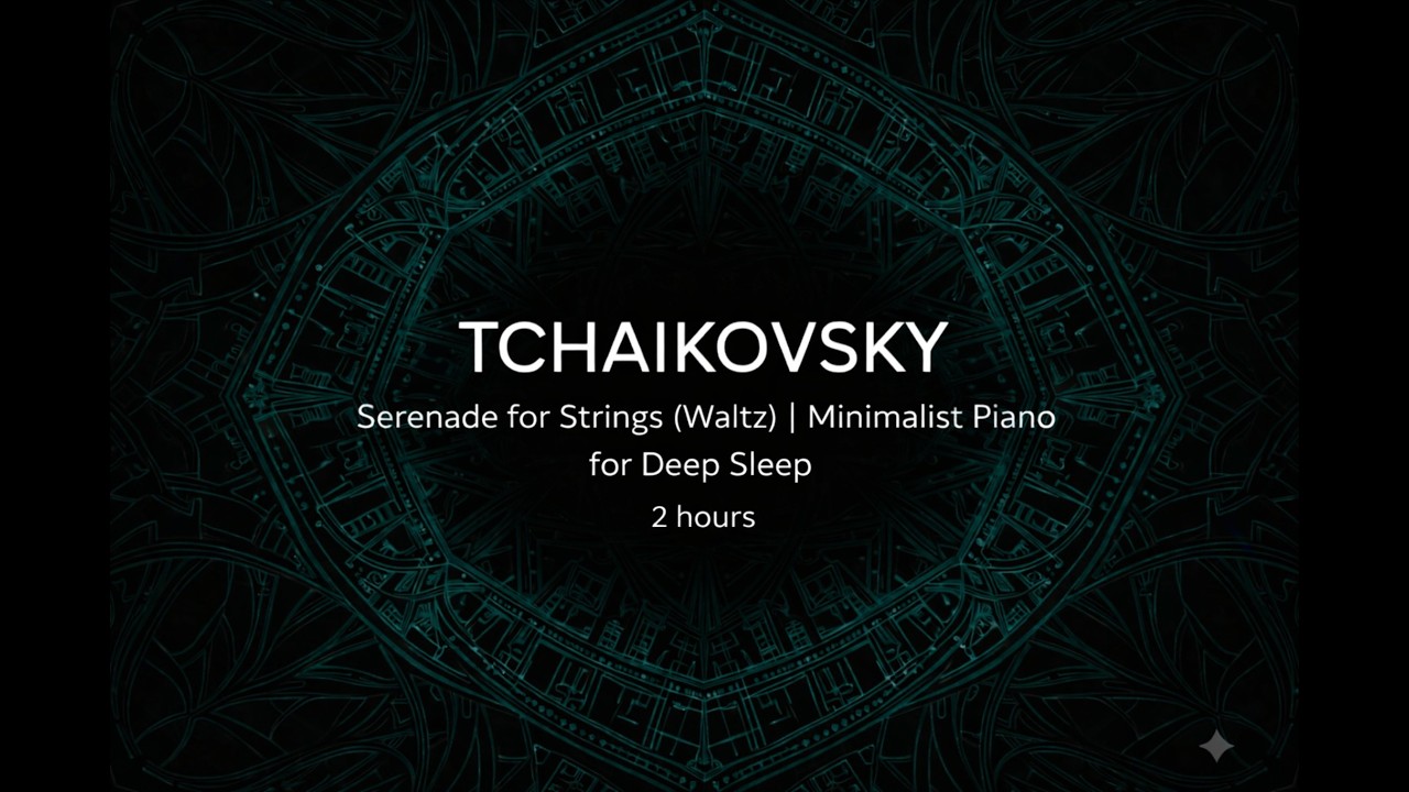 Tchaikovsky: Serenade for Strings (Waltz) | Minimalist Piano for Sleep - 2 Hours