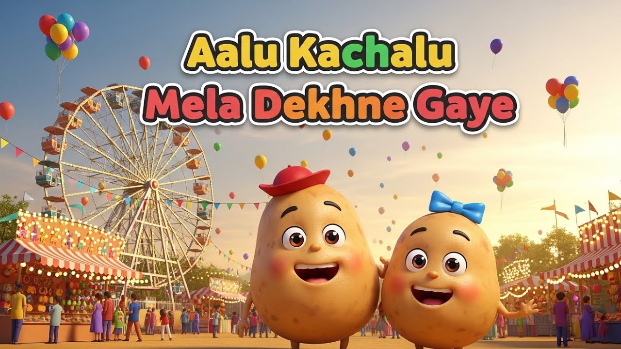 Aalu Kachalu mela Dekhne gaye | Rhyme song for kids and children