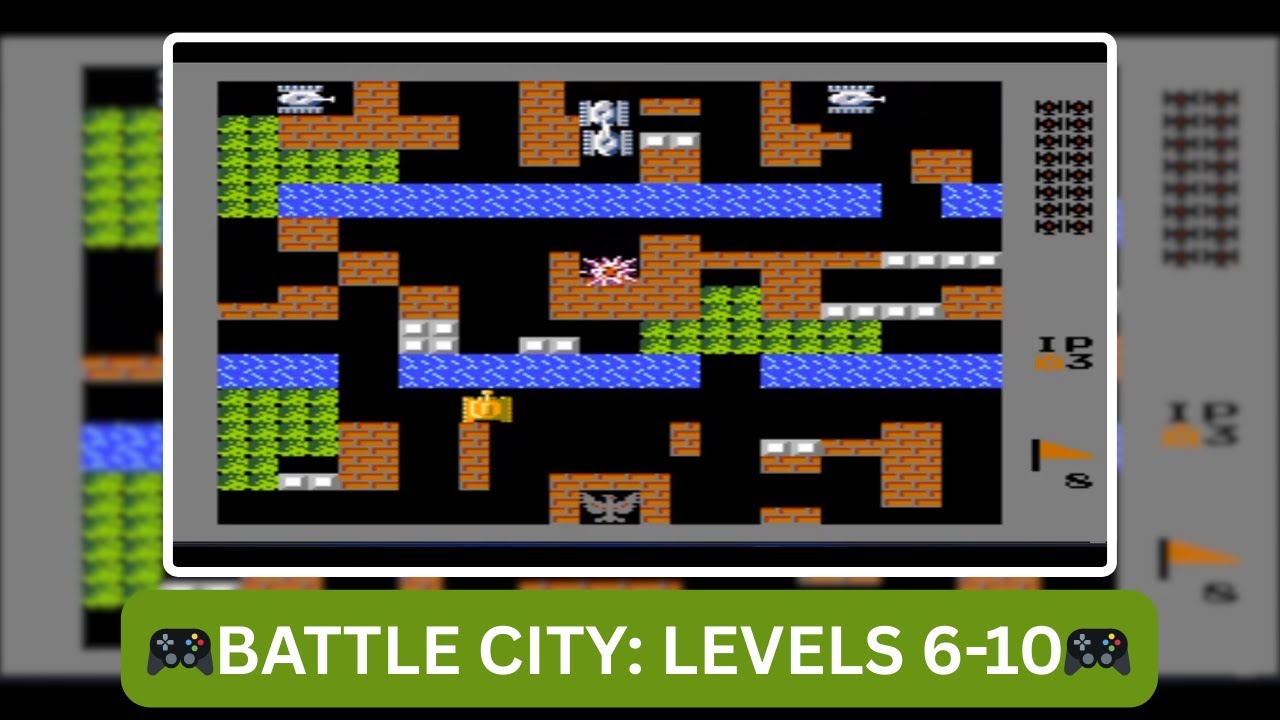 Battle City NES Gameplay Walkthrough Levels 6–10 | Retro Tank Game | IT WALA