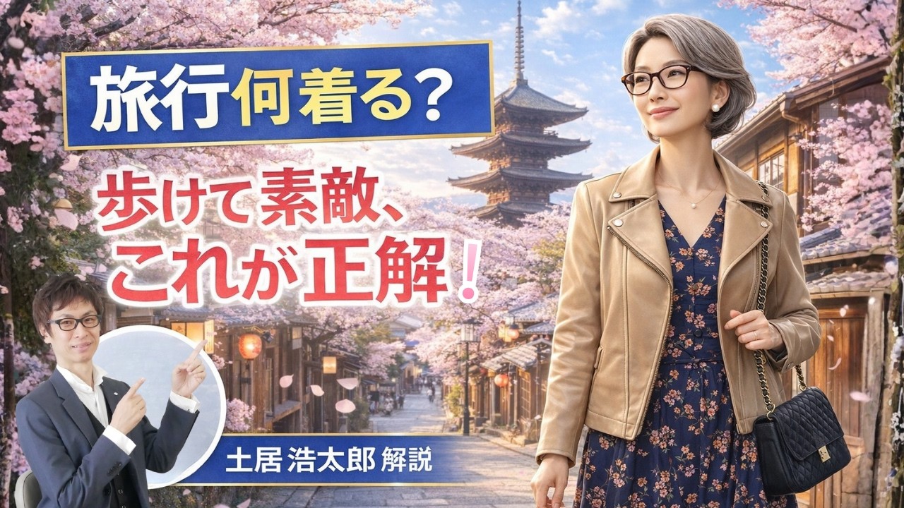 50代からの旅行コーデ、快適で素敵に見せることができるアイテム解説