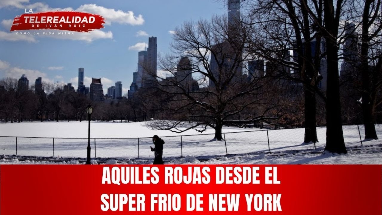 Aquiles Rojas desde el super frio de New York.
