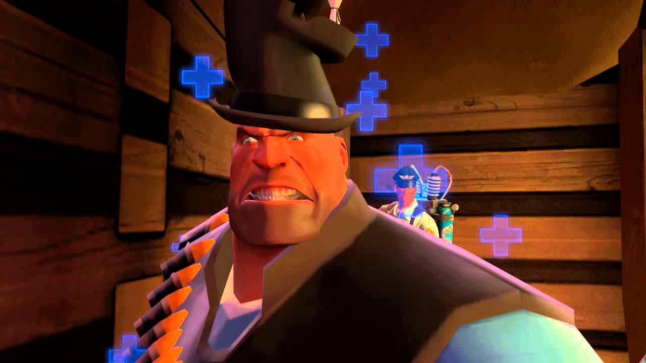 TF2:Heavy taunt kill/Gruby zab&oacute;jstwo drwiną.