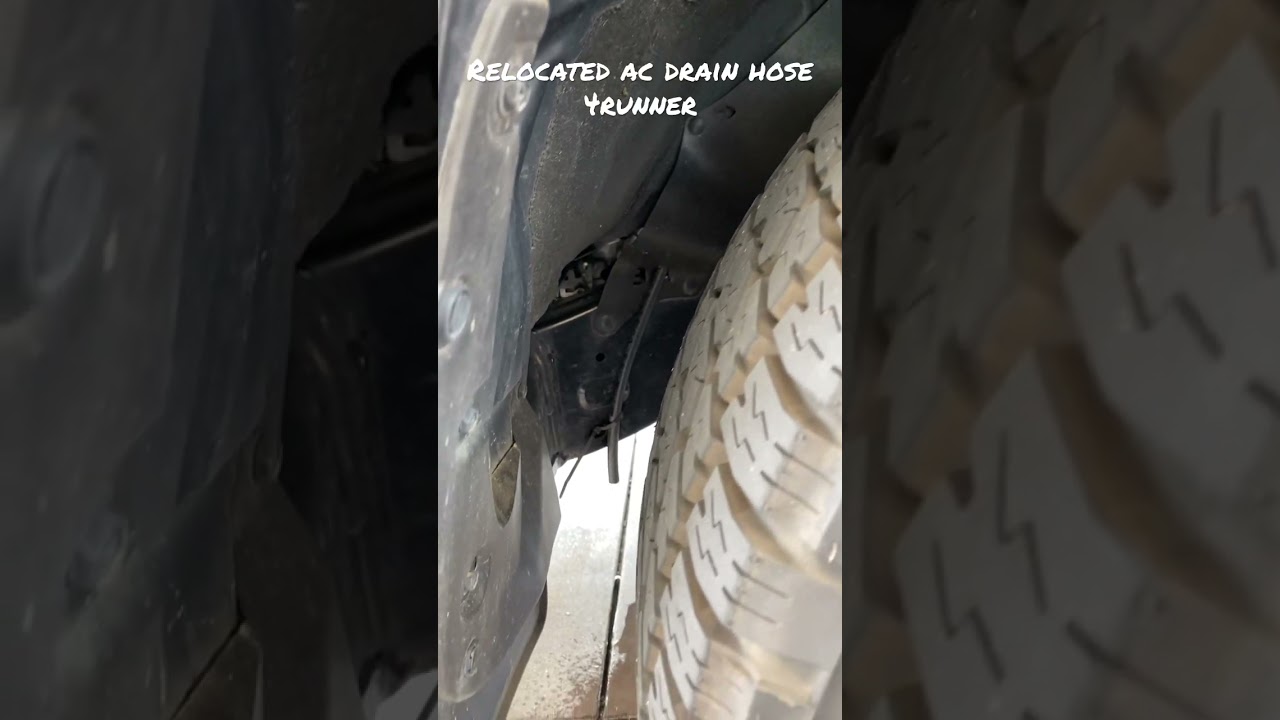 4Runner AC Drain Hose relocated