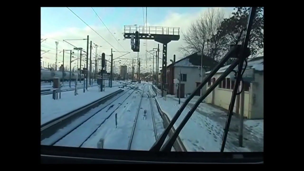Mantes la Jolie - Vernon Giverny en AGC et sous la neige.