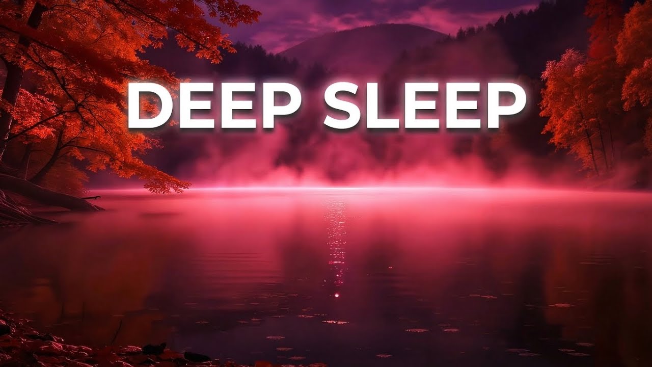Misty Lake Night Sounds 🌙 Calm Water & Forest Ambience for Deep Sleep (3 Hours) 4K