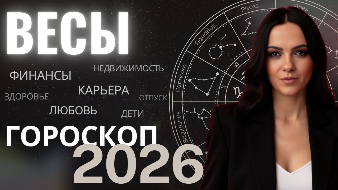 ВЕСЫ ГОРОСКОП 2026 | Прогноз на 2026 год для Весов | Финансы, любовь, карьера, здоровье