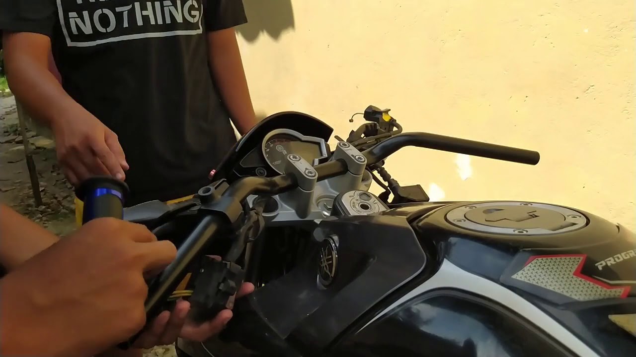 GANTI STANG VIXION PAKE STANG RZR/ROADRACE!!!