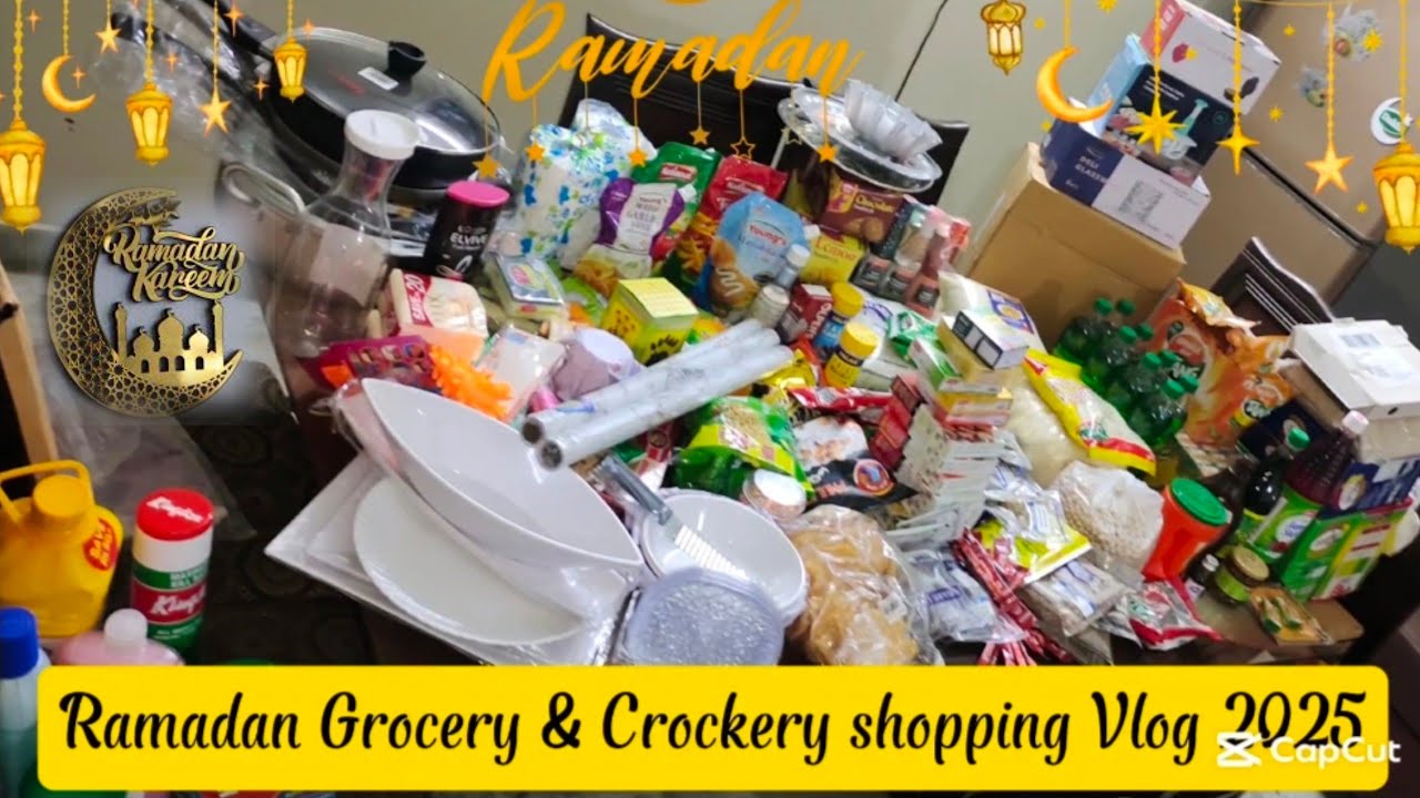 My Ramadan Grocery & Crockery Shopping Vlog 2025
