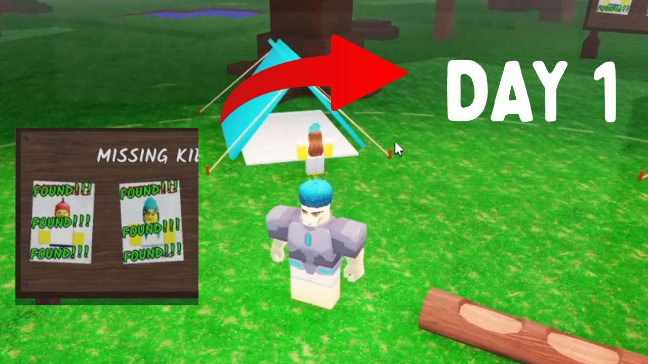I Saved 2 Children On Day 1 | 99 Nights in the Forest (Roblox)