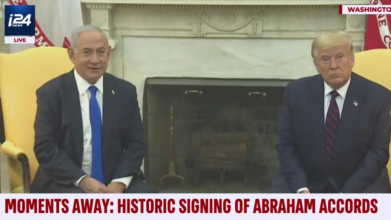 Israeli PM Netanyahu and US President Trump Address Media Ahead of Abraham Accords Signing