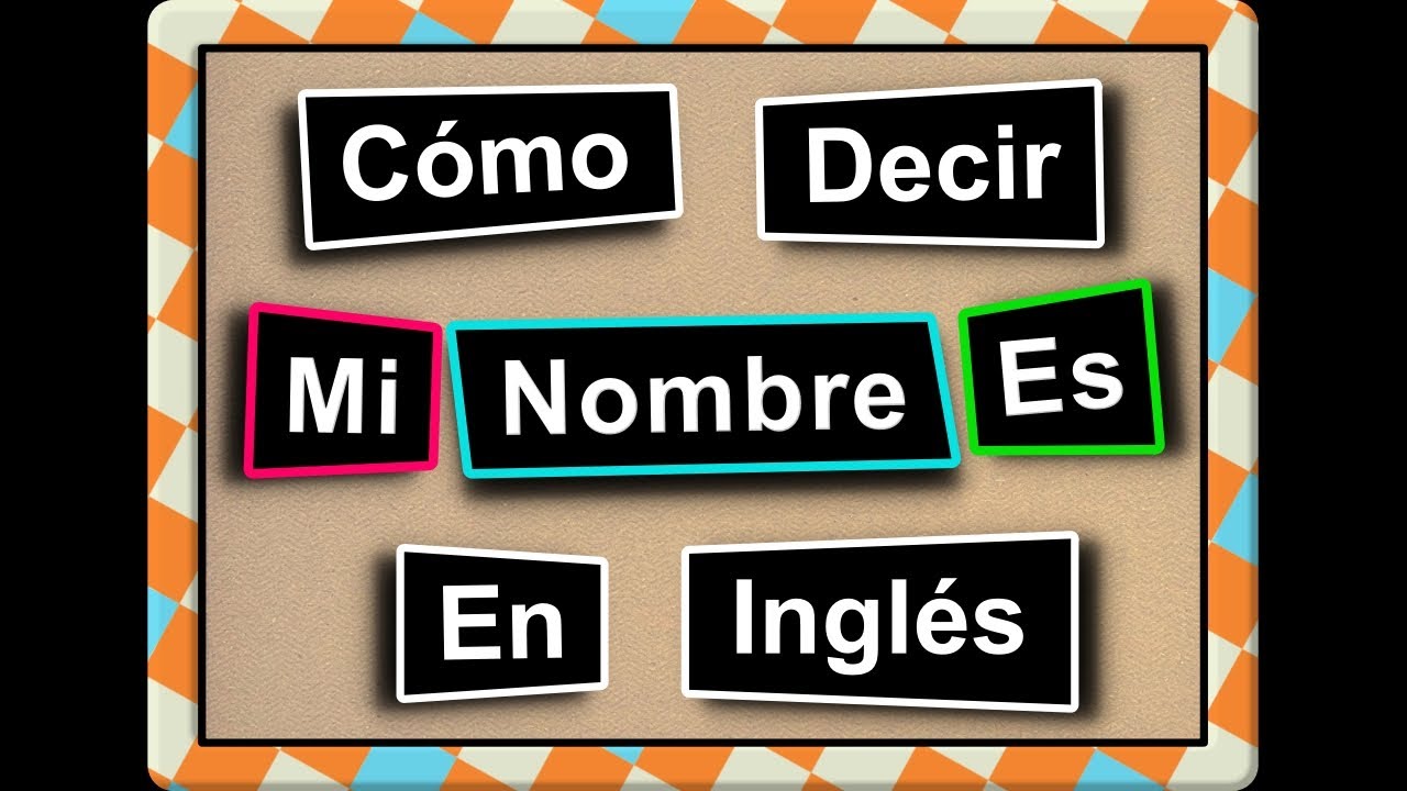 Cómo Decir MI NOMBRE ES (My Name Is) En Inglés #aprenderingles #PronunciaciónEnInglés #inglésfacil
