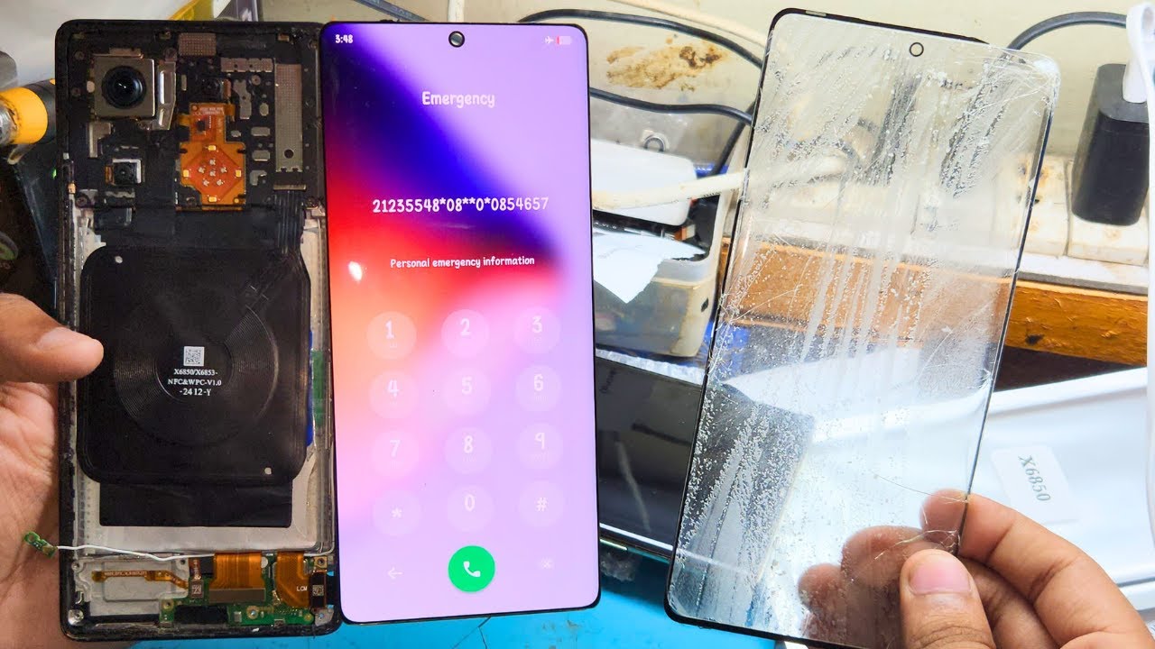 Fixing a Smashed Infinix Note 40 Pro X6850 Screen – Front Glass Repair! 🔧