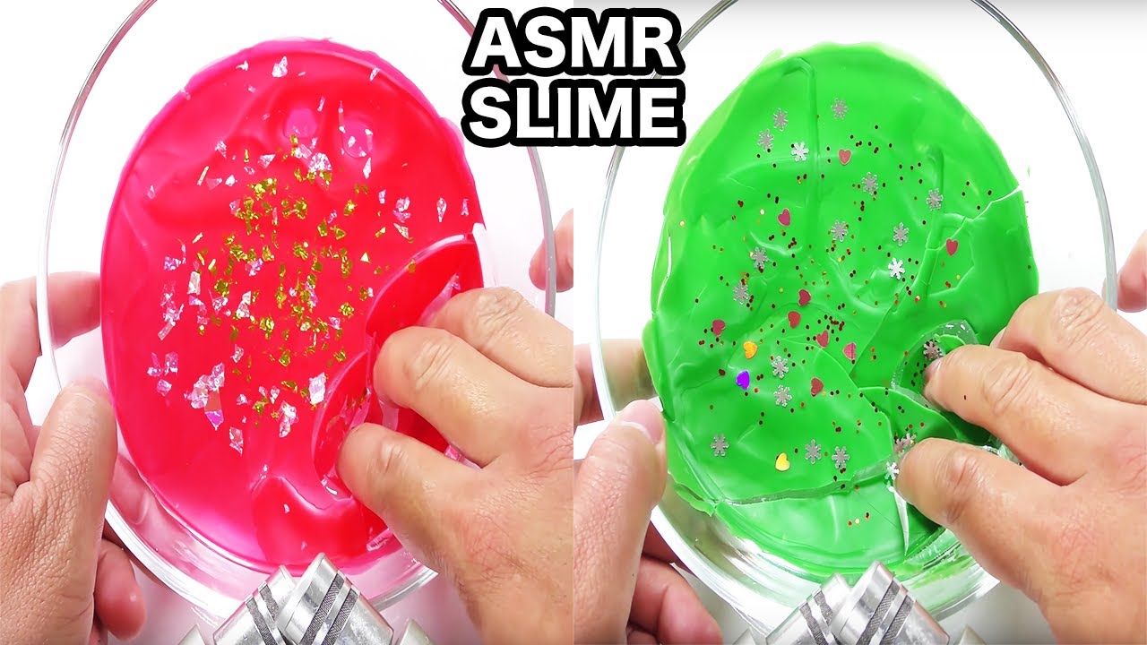 【ASMR】表面パキパキのクリスマススライム【音フェチ】CHRISTMAS ICEBERG SLIME【SlimeTube】
