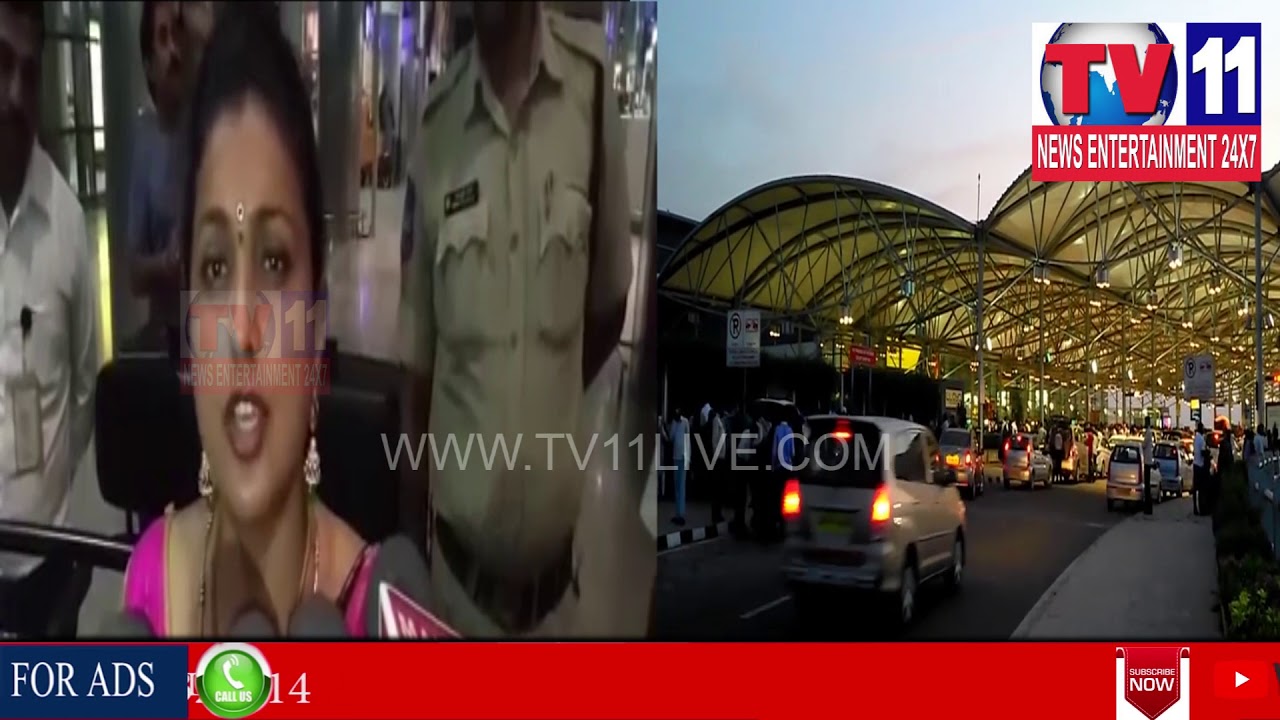 INDIGO FLIGHT TYRE CAUGHT FIRE AT SHAMSABAD,ALL  PASSENGERS SAFE INCLUDING MLA ROJA|Tv11 News|