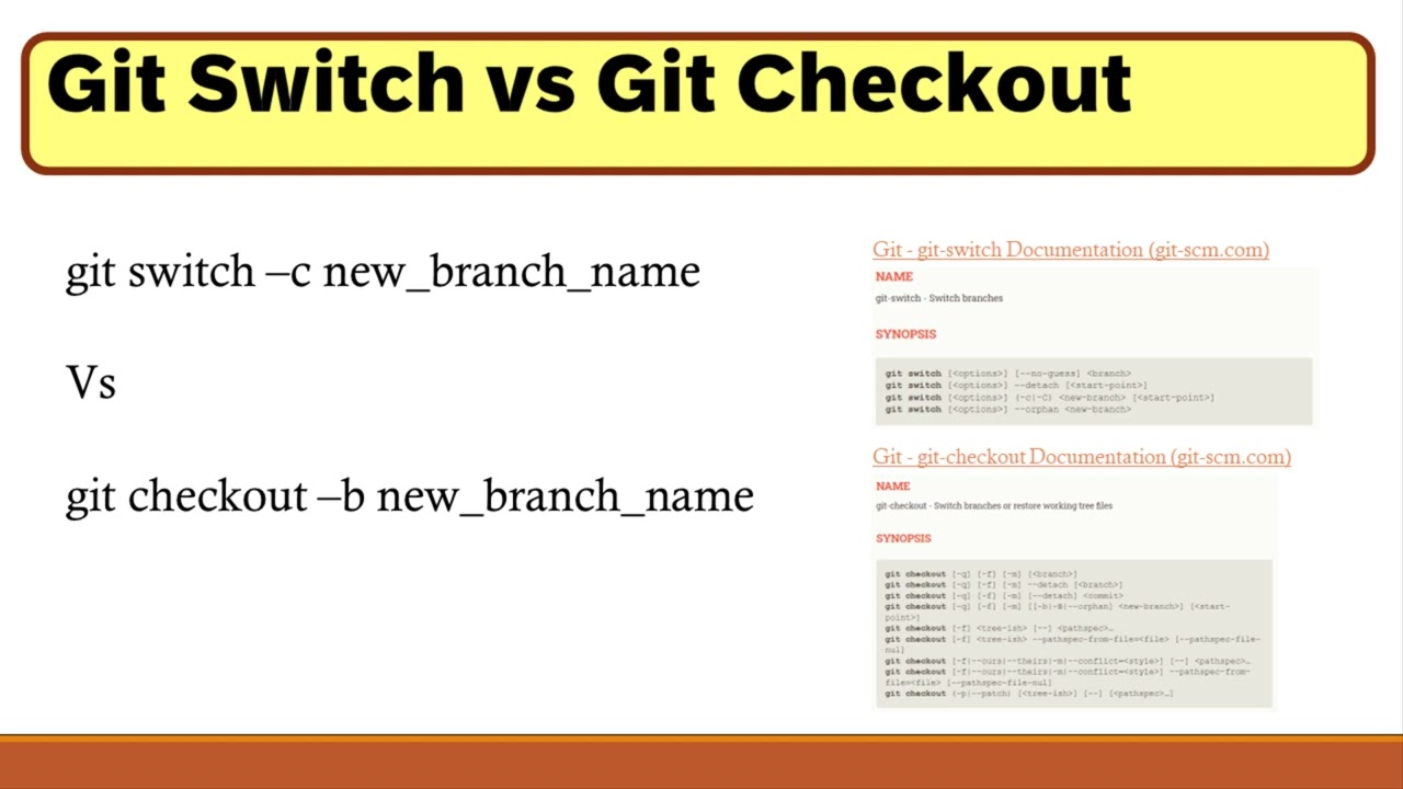 Git Checkout vs Git Switch
