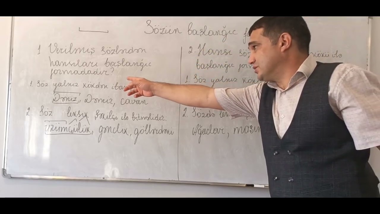 Sözün başlanğıc forması ilə bağlı vacib məqamlar. 