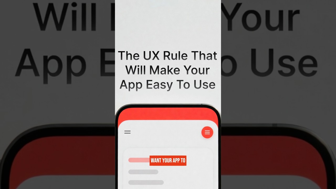 The UX Rule That Makes Any App Instantly Easier to Use. 