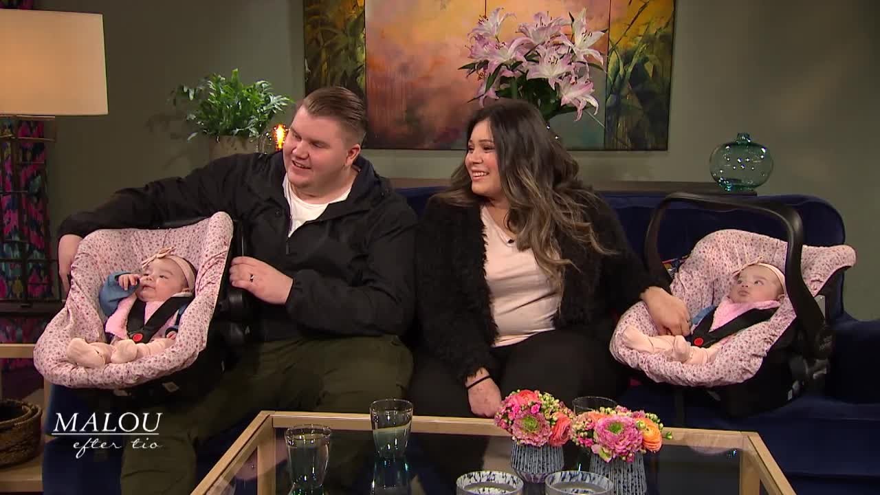Lisen och Pontus träffades i Biggest Loser - efter en månad blev de gravida med tvillingar - Malou E