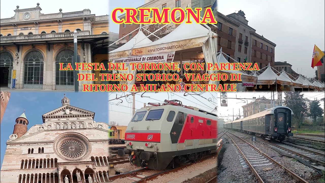 La Festa del Torrone a Cremona, con partenza di ritorno a Milano Centrale!Buona visione!#cremona