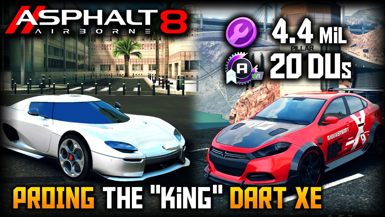 Upgrading & MP-Testing my 𝐊𝐢𝐧𝐠 𝐃𝐚𝐫𝐭 𝐗𝐄 & Koenigsegg CC850 vs the AI!! (Asphalt 8)