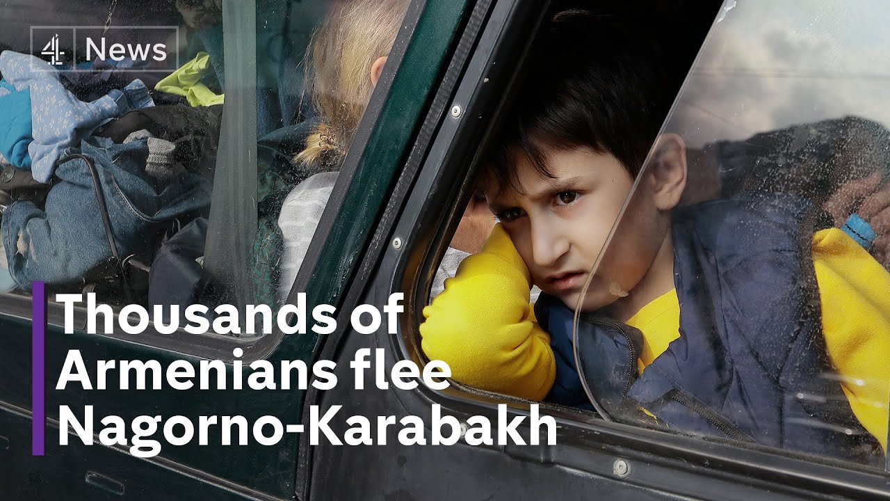 Thousands of ethnic Armenians flee as Azerbaijan forces seize control
