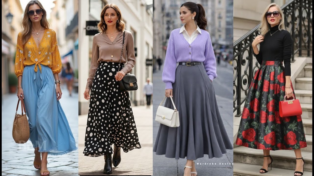 Trendy New Summer Long SKIRTS Outfit ideas For 2026