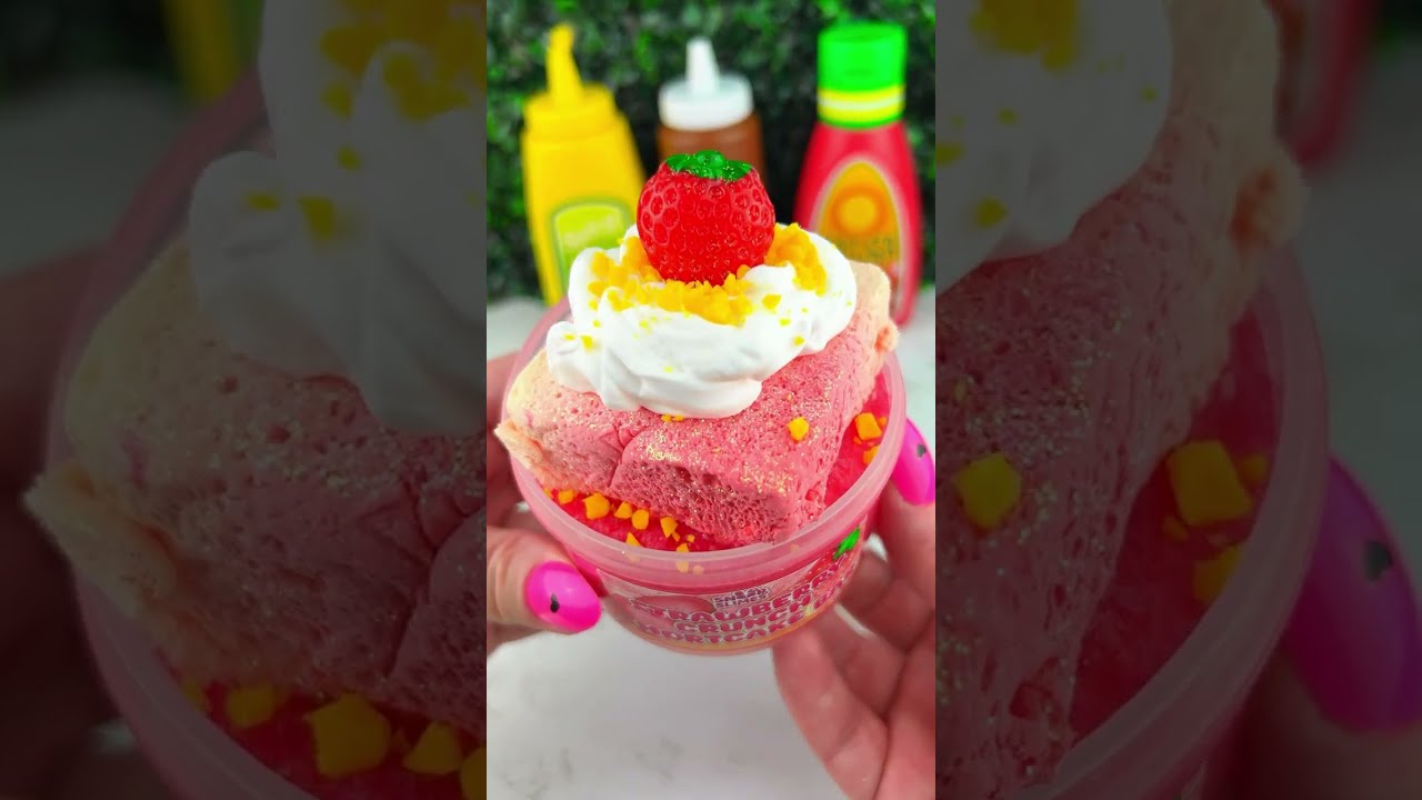 Packing School Lunch with Fidget Food *Mashed Potatoes* Satisfying Video ASMR! 🍓🥛#fidgets #asmr
