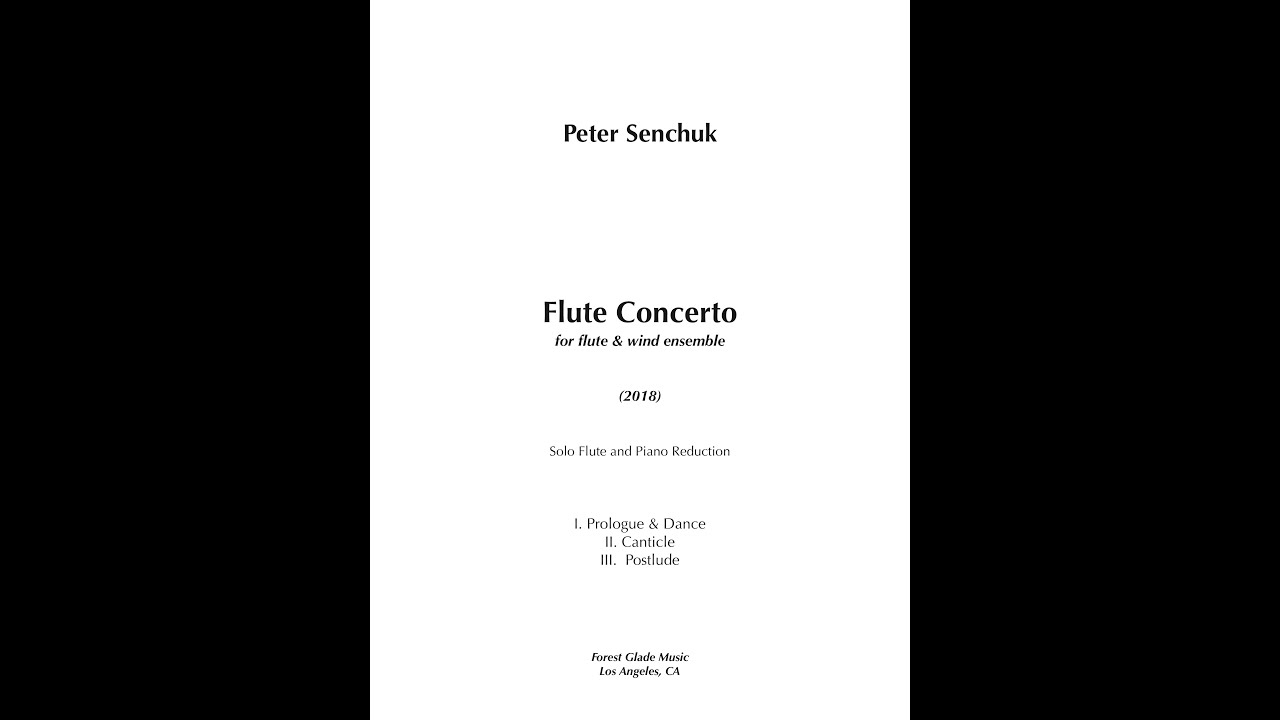 Peter Senchuk - Concerto for Flute & Wind Ensemble: I. Prologue and Dance