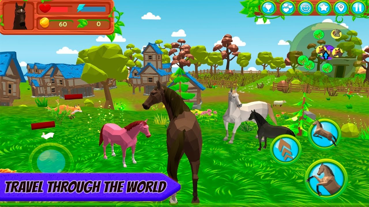 Horse Family Animal Simulator 3D By CyberGoldfinch, Android Game