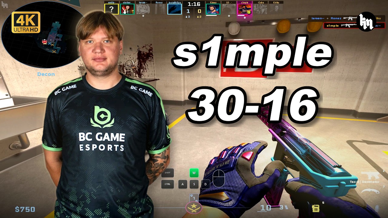 🔥s1mple (30-16) SoloQ | avg 3.2K ELO | Nuke POV | Sep 14, 2026