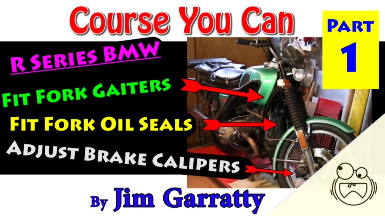 R75 Gaiters & Seals Part 1. BMW Air Head Boxer. R Series. Change gaiters & fork oil seals.