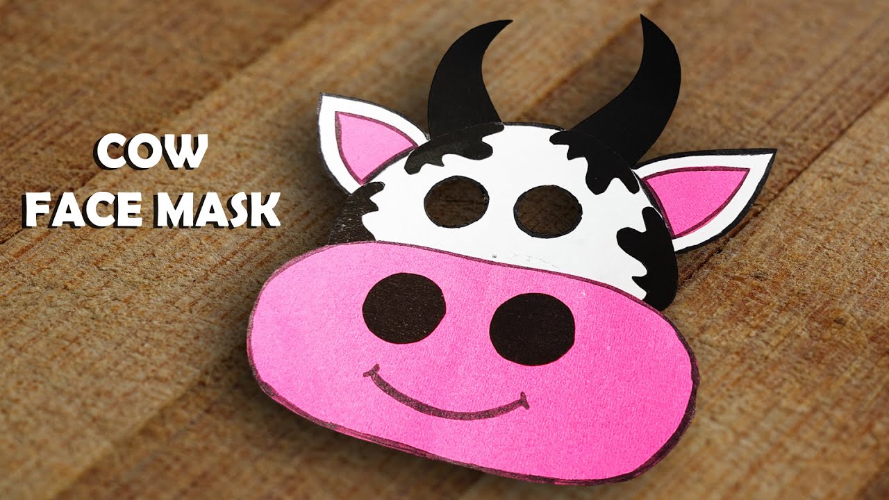 Cow Face mask । paper plate cow mask | cow face mask । How to make Cow Face Mask