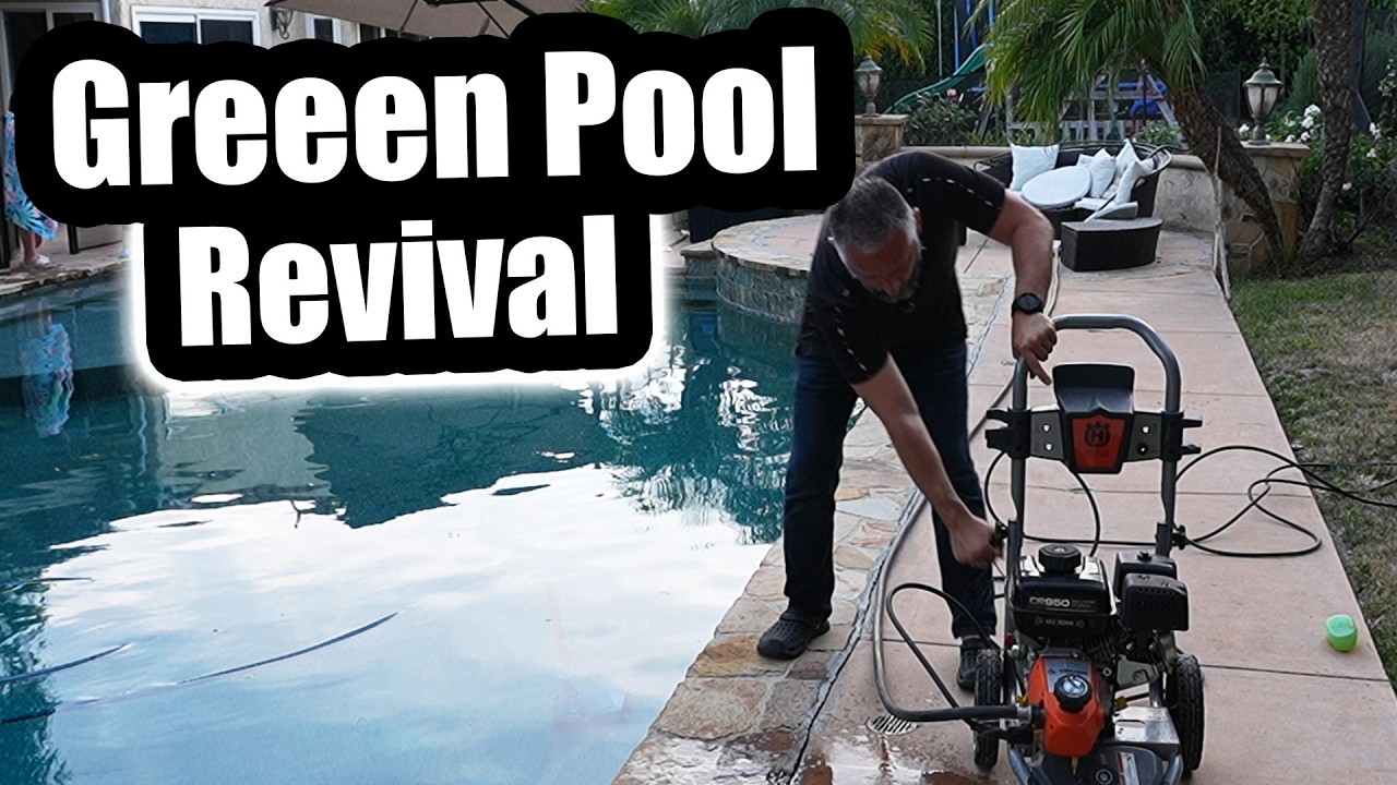 Green Pool Back to Sparkling - Jandy Filter Algae Pressure Wash