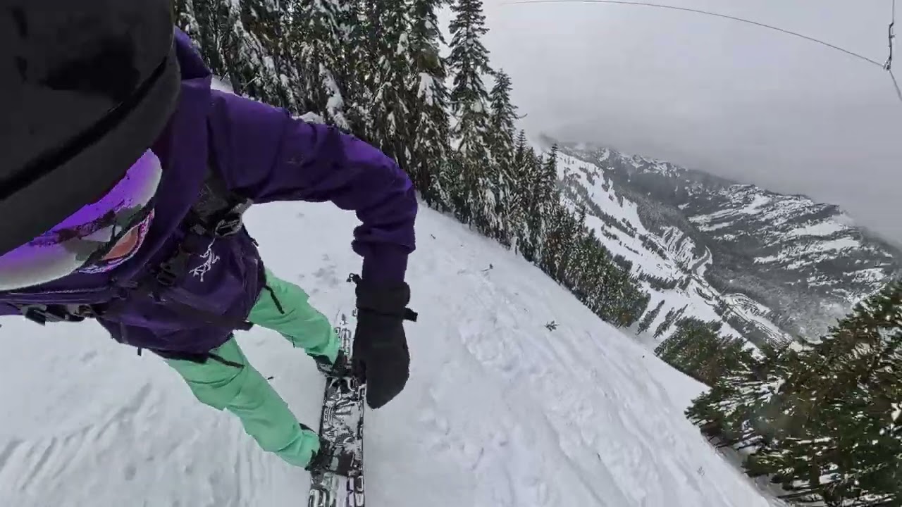 25/26 Day 08 Run 08 Stevens Pass Snowboarding January