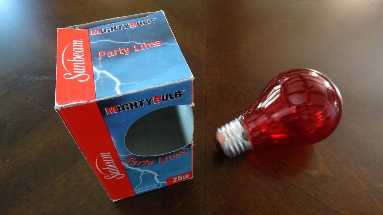 Sunbeam 25watt Red Incandescent Light Bulb