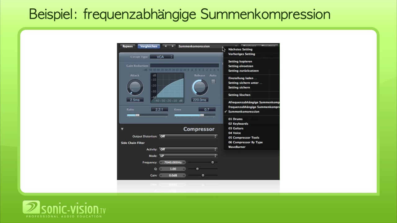 5.8 Dynamikbearbeitende Effekte - Limiter und Deesser
