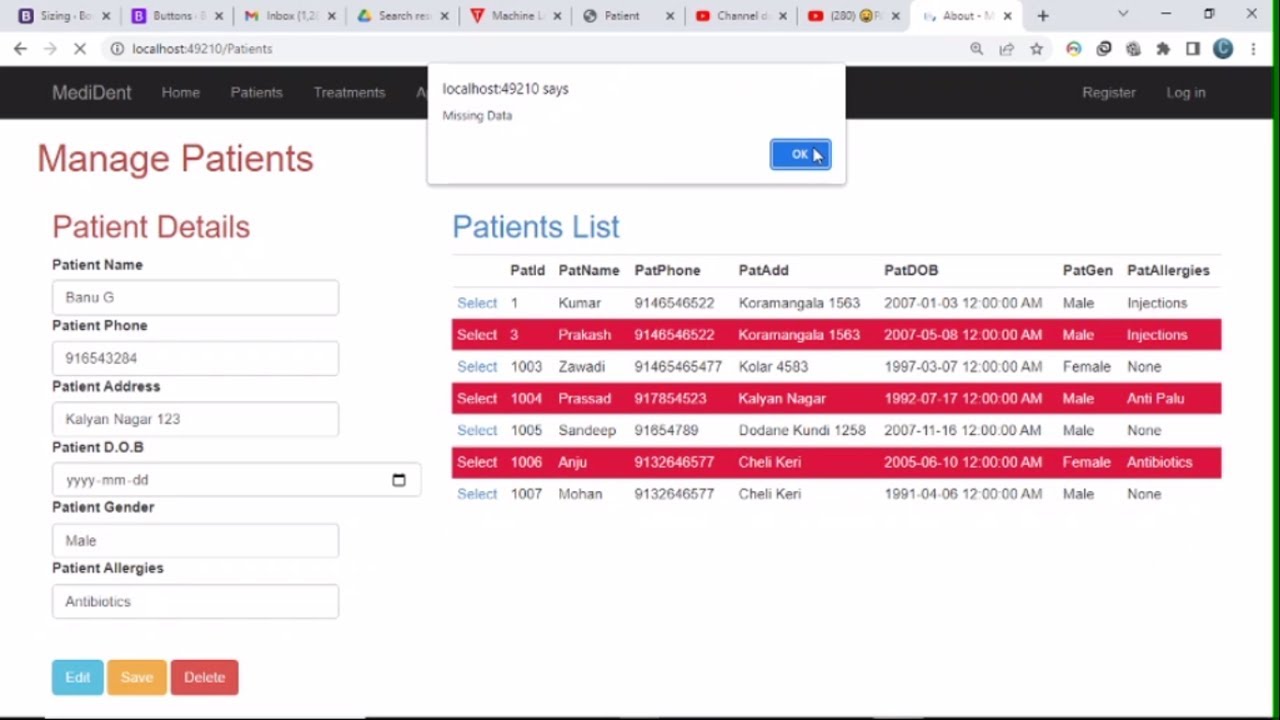 Online Dental Clinic Management System Using ASP.Net C# and SQL Server
