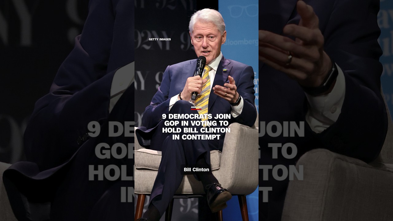 9 Democrats join GOP in voting to hold Bill Clinton in contempt