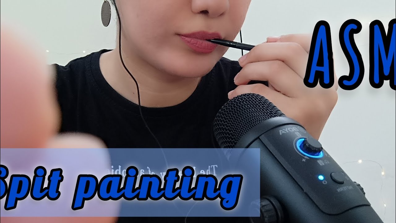 spit painting/role play / persian asmr farsi / ای اس ام آر فارسی / رول پلی/ اسپیت پینت/ نقاشی با تف