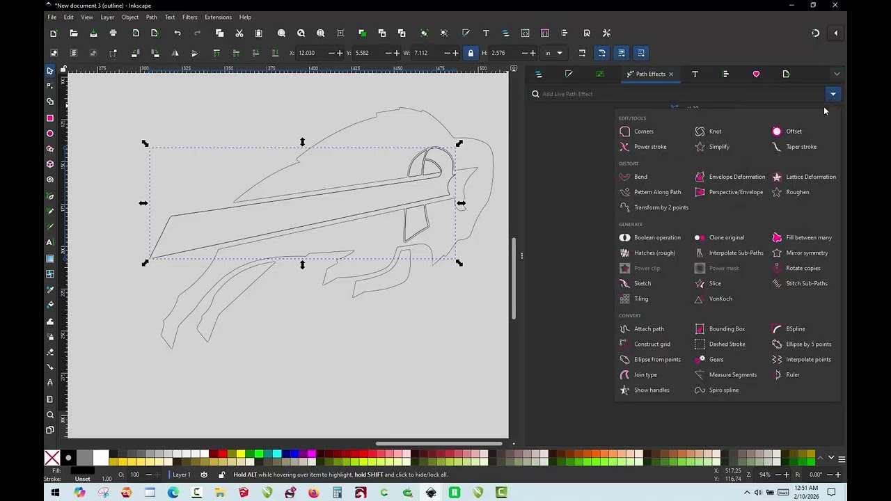 3D Printing - Making a Bills Breast Cancer Awareness Hype Chain with InkScape and Bambu Studio