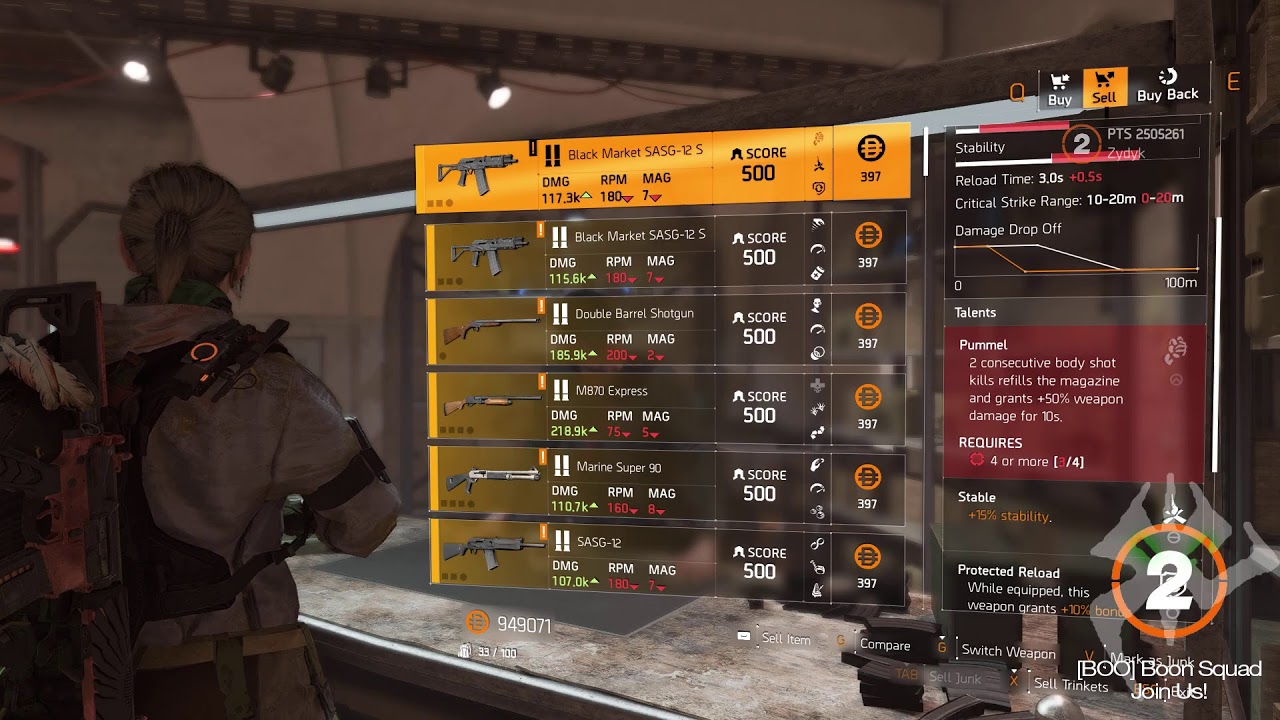 Division 2 PTS TU6 -  Bunch of Cache Openings - Attributes - Gear