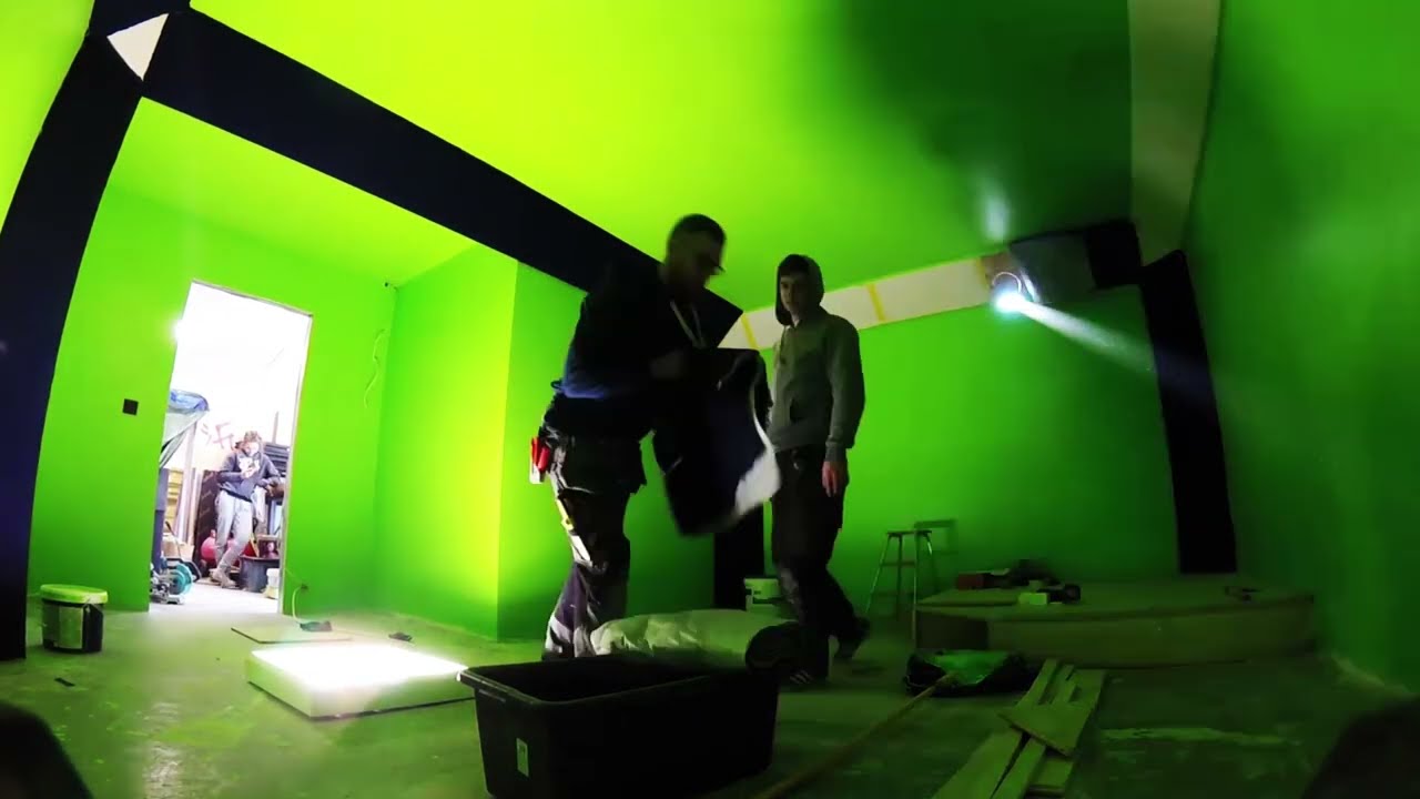 Band rehearsal room/studio build timelapse