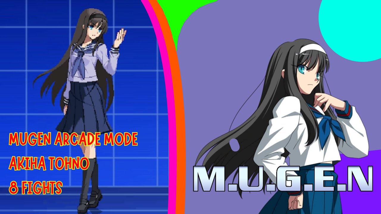 MUGEN - Akiha Tohno Arcade Run (8 Fights)