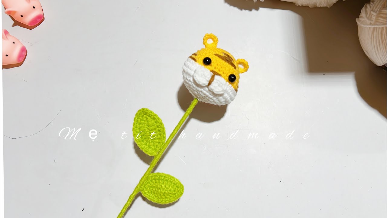 Hướng dẫn móc bông hoa đầu hổ | Mẹ tít handmade