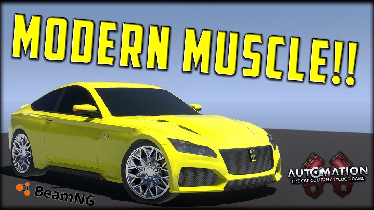 Building A Modern Muscle Car In Automation!! Automation - BeamNG