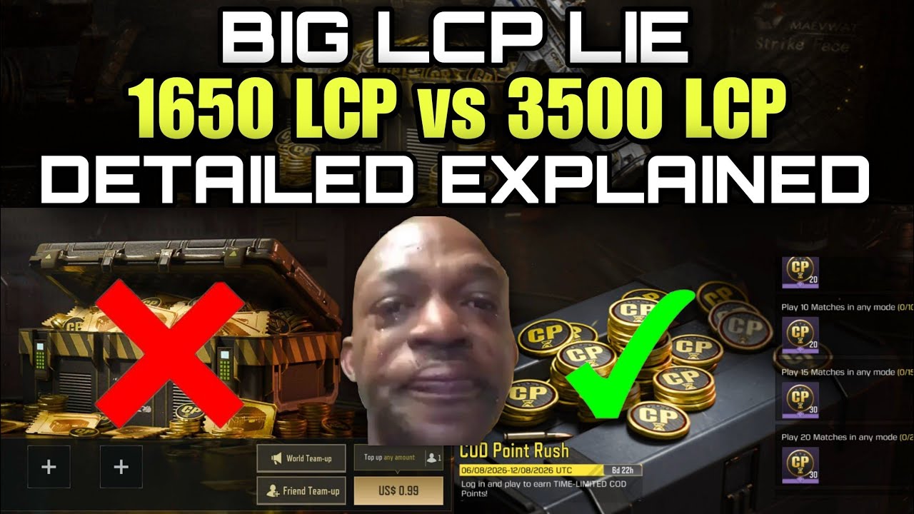 СОБЫТИЯ IN GOOD COMPANY И COD POINTS RUSH | ПОЧЕМУ ВМЕСТО 3500 LCP НАЧИСЛЯЮТ 1650 LCP? ГАЙД ПО CODM