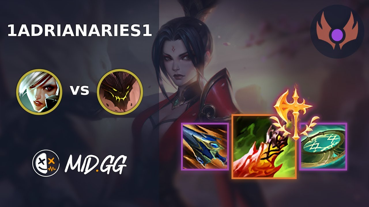 MID.GG: [ 1Adrianaries1 ] Riven TOP vs Malphite | NA MASTER | LOL Season 2026