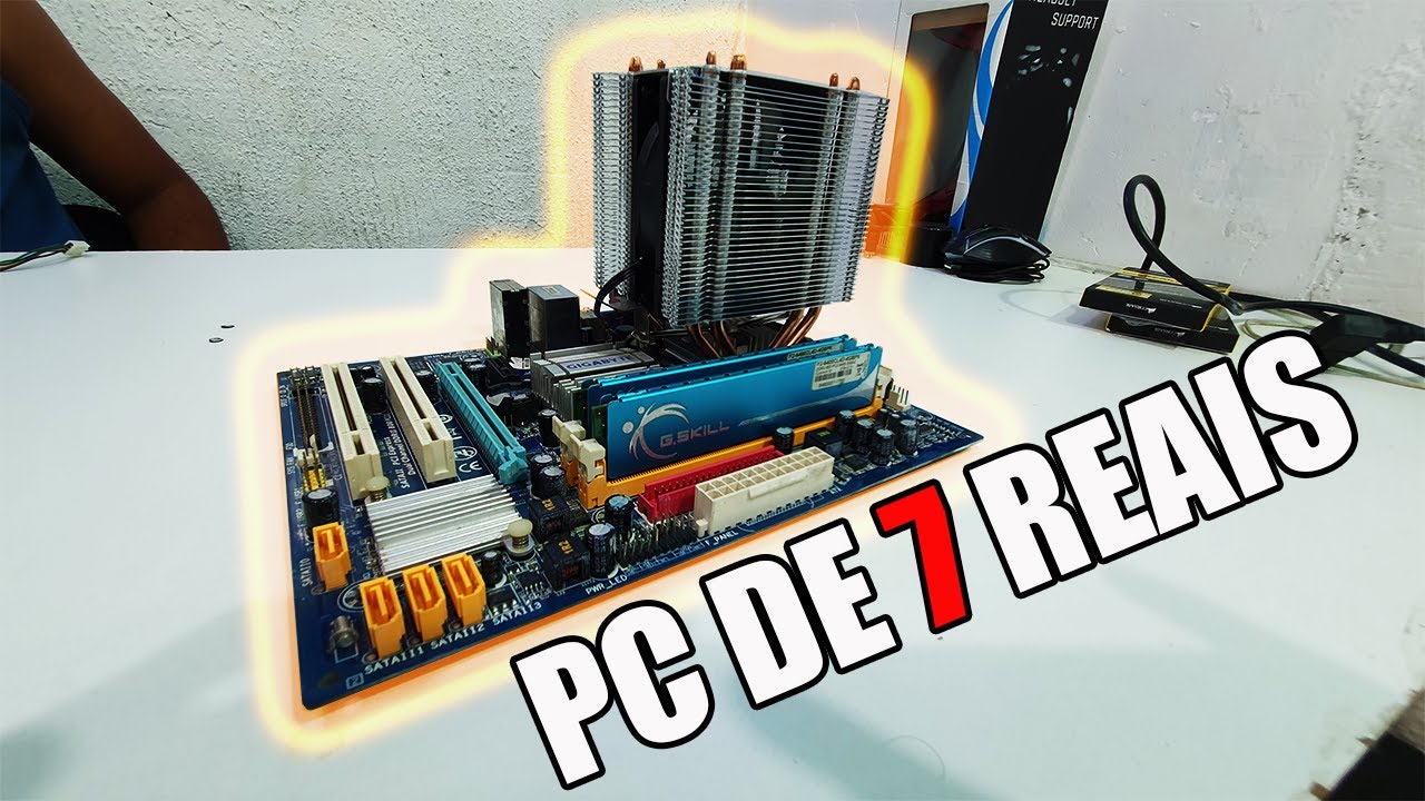 PLACA MÃE DE 7 REAIS (PC GAMER DE 100 REAIS)
