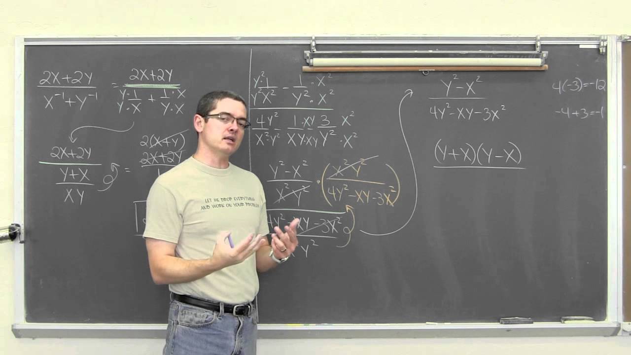 Simplifying Complex Fractions: Please read description